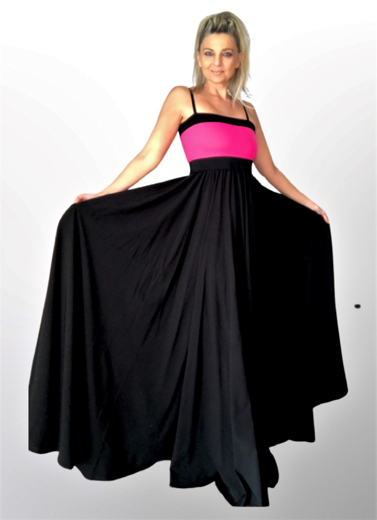 Dlouhé letní šaty BOROS DR-L-BL01